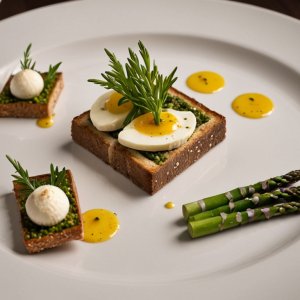 Tartaña primaveral con queso fresco