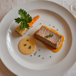 Terrine de carottes épicées au lard