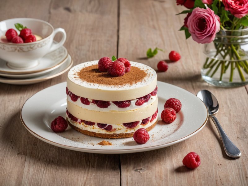 Tiramisu aux framboises