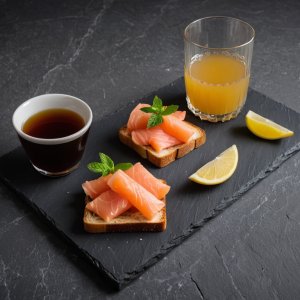 Toast saumon fumé et carré frais
