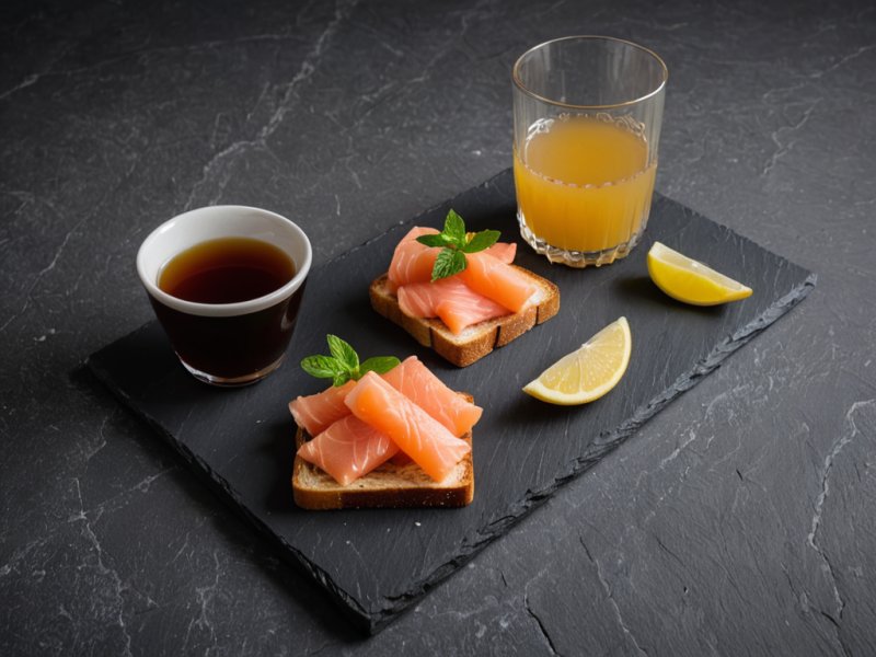 Toast saumon fumé et carré frais