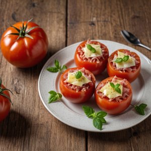 Tomates farcies à la viande hachée