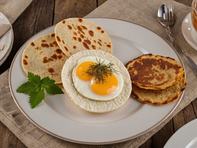 Tortillas au lard et aux oignons