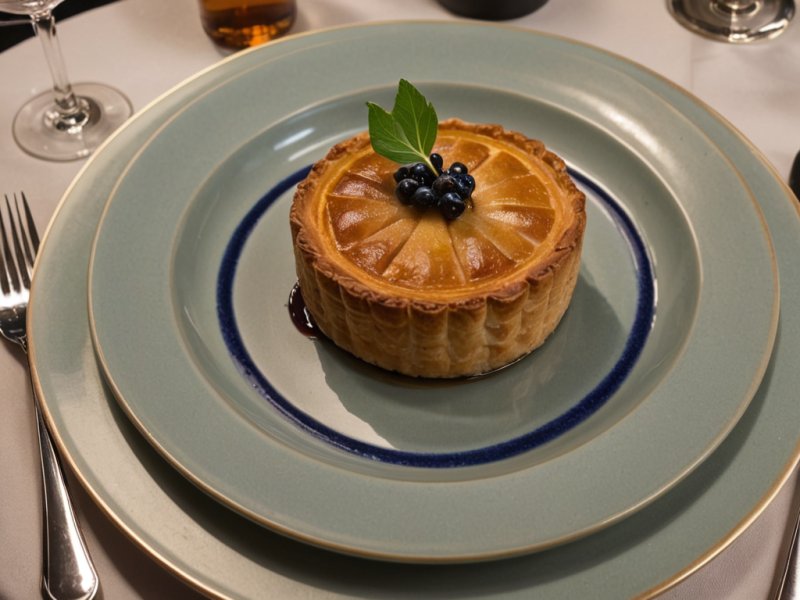 Tourte au bleu et aux poires