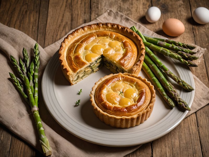 Tourte aux asperges
