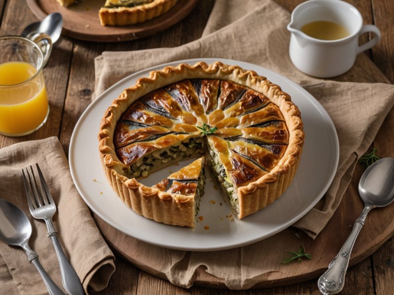 Tourte aux blettes et aux courgettes