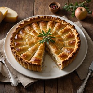 Tourte de pommes de terre au fromage