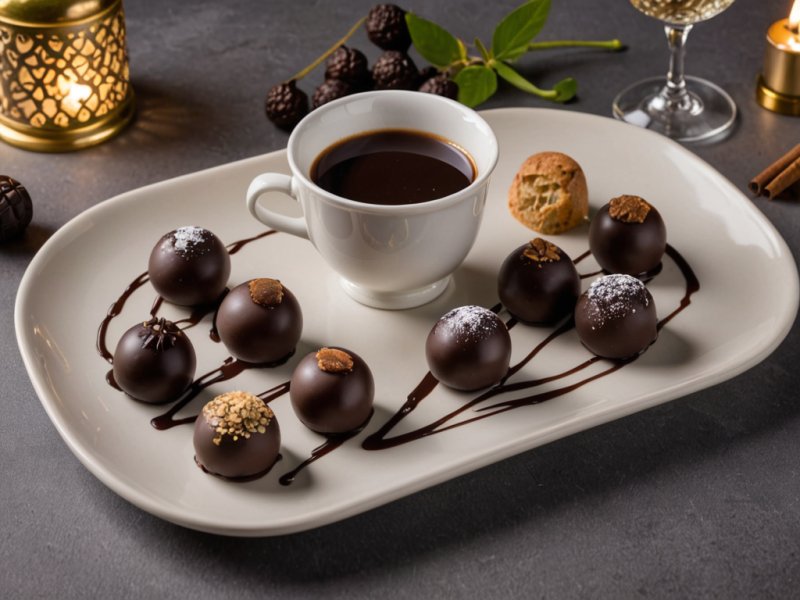 Truffes au chocolat et Grand Marnier