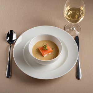Velouté de pommes de terre au saumon fumé
