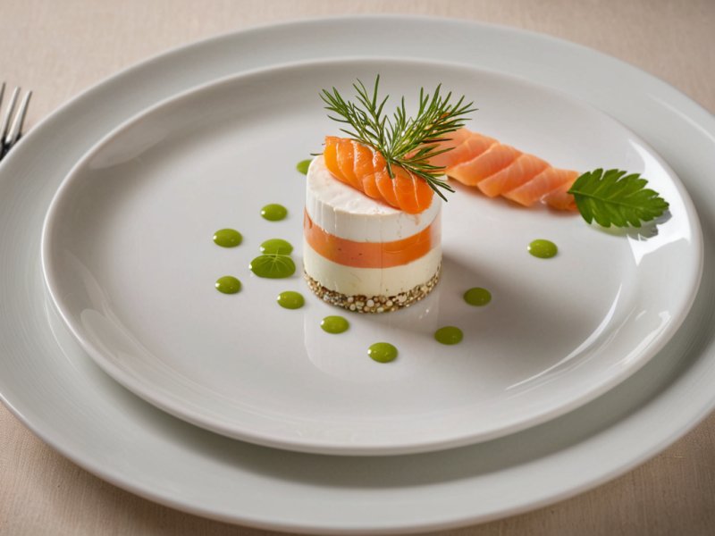 Verrine au saumon et chèvre