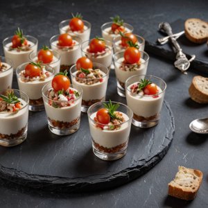 Verrine au thon et tomate