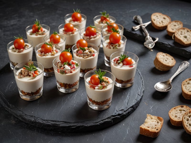 Verrine au thon et tomate