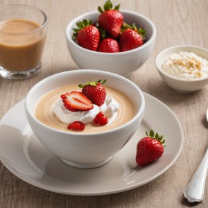 Verrine aux fraises et yaourt