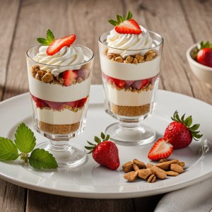 Verrine de fraises et spéculoos