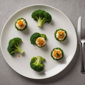 Verrines de colifichet/brócoli