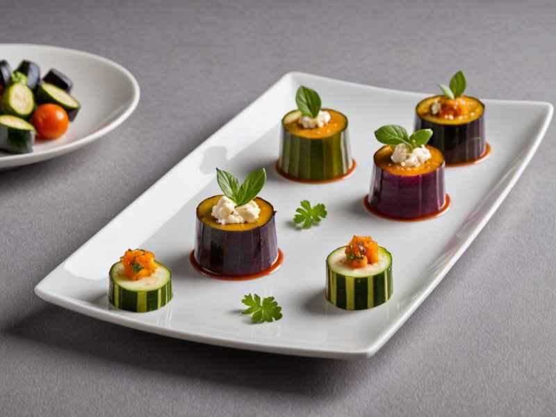 Verrines de légumes d'été