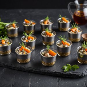 Verrines sardines et carottes (Thermomix)