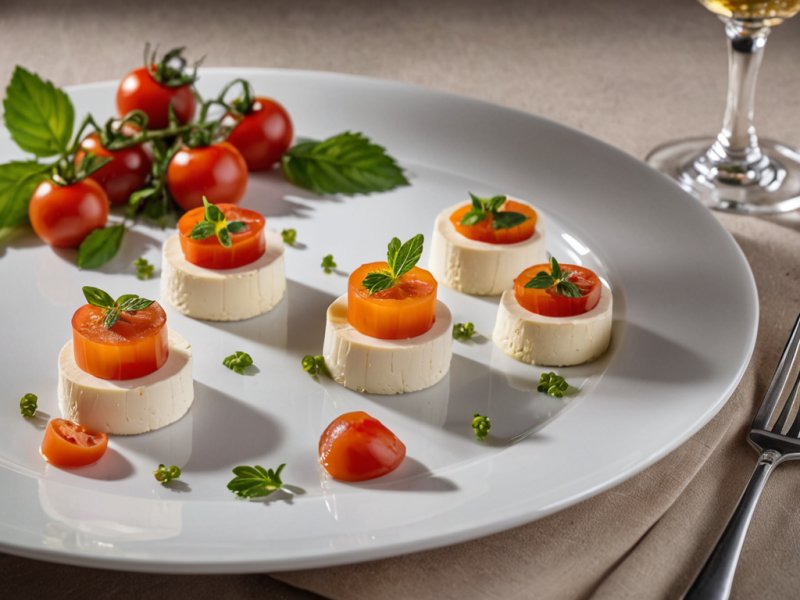 Verrines tomates chèvre