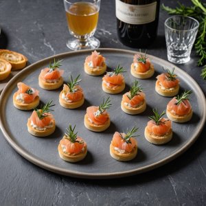 Vol au vent au saumon gravlax