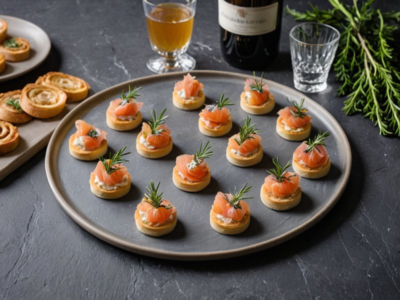 Vol au vent au saumon gravlax