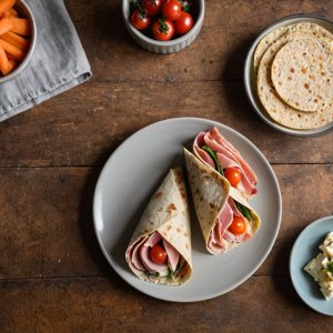 Wrap Jambon Fromage Frais Crudités