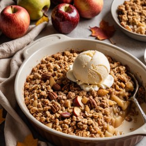 Crumble pommes et châtaignes