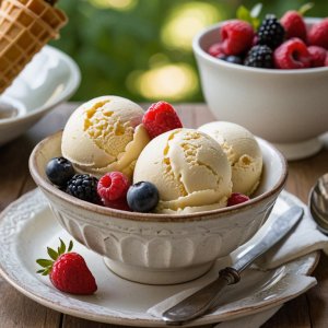 Glace à la vanille maison