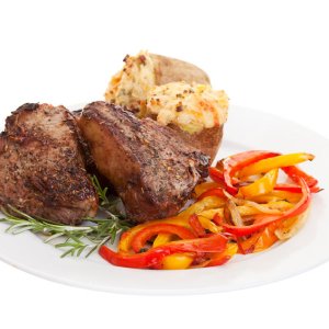 Agneau braisé aux poivrons