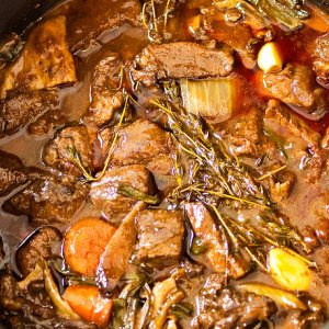 Boeuf bourguignon aux épices