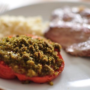 Calamars et tomates à la plancha