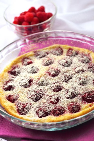 Clafoutis aux framboises