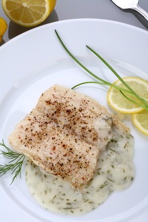 Colin sauce aux herbes