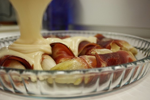 Endives au jambon fumé