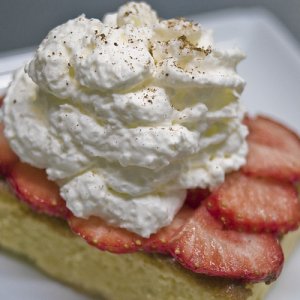 Gâteau semoule à la fraise