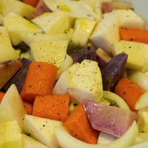 Légumes d'hiver dorés