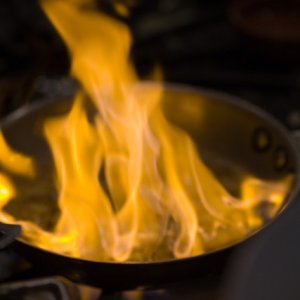Magrets de canard à la crème flambés au cognac
