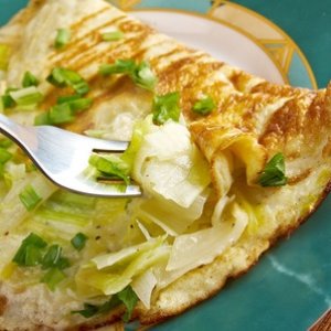 Omelette au chou-fleur