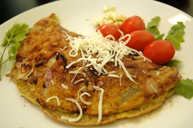 Omelette aux lardons