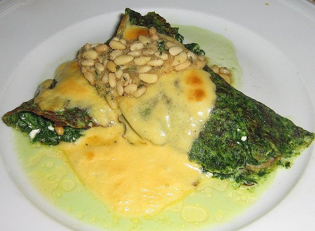 Omelette à l'oseille
