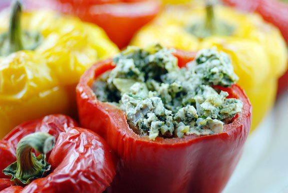 Poivrons farçies au riz