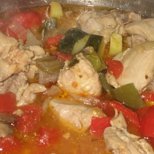 Poulet en ratatouille