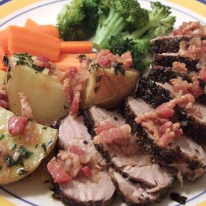 Forested wild pork roast