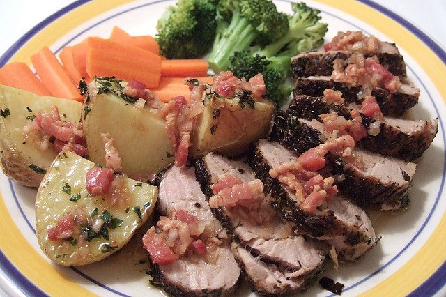 Rôti de porc forestier