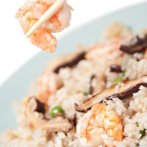 Risotto de courgettes aux champignons