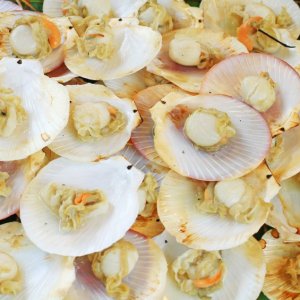 Sweet-and-sour scallops