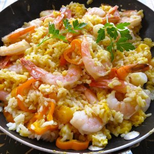 Salade Riz-Crevettes