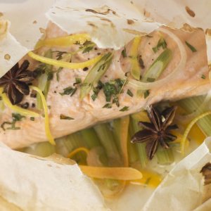 Saumon en papillote