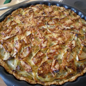 Tarte oignons fromage