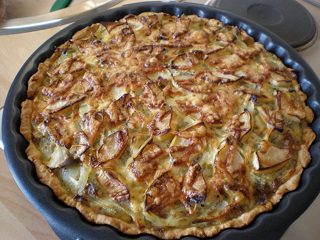 Tarte oignons fromage