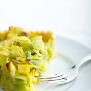 Tarte poireaux roquefort